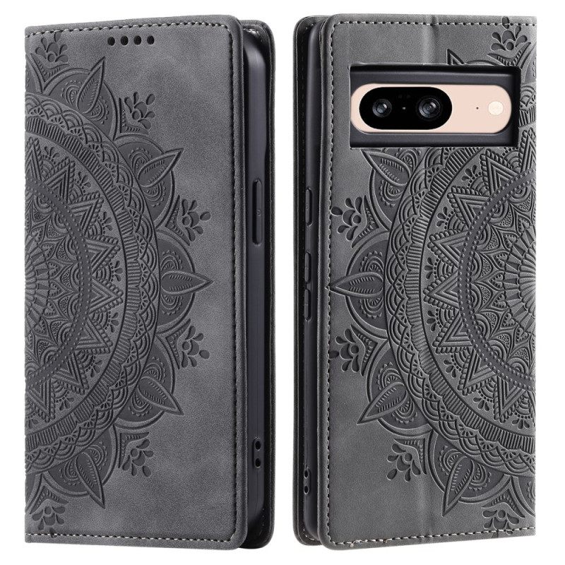 Δερματινη Θηκη Google Pixel 9 Mandala Suede Effect Σιλικόνης