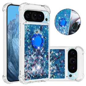 Κάλυμμα Google Pixel 9 Δαχτυλίδι Στήριξης Glitter