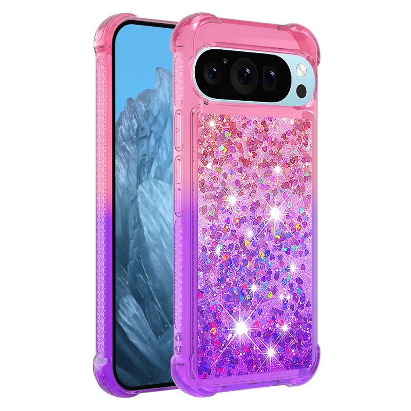 Κάλυμμα Google Pixel 9 Glitter Gradient Σιλικόνης