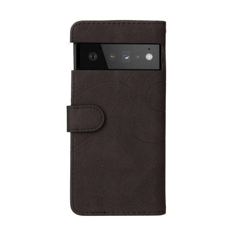 Κάλυμμα Google Pixel 6 Δίχρωμο Signature Faux Leather