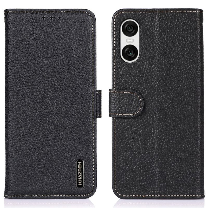 Δερματινη Θηκη Sony Xperia 10 Vi Khazneh Litchi Leather