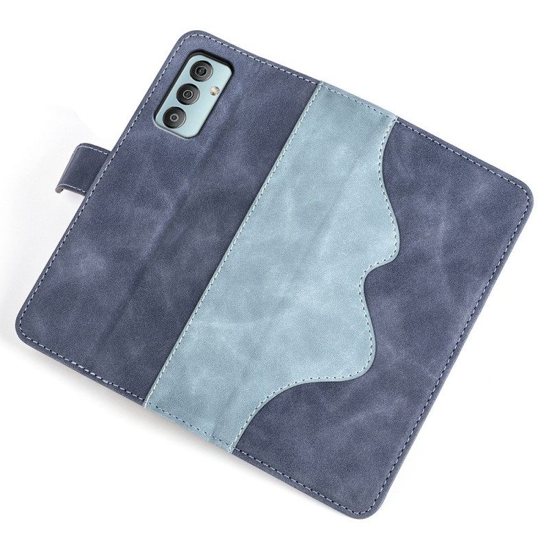 δερματινη θηκη Samsung Galaxy M23 5G Διχρωμία Faux Leather Art