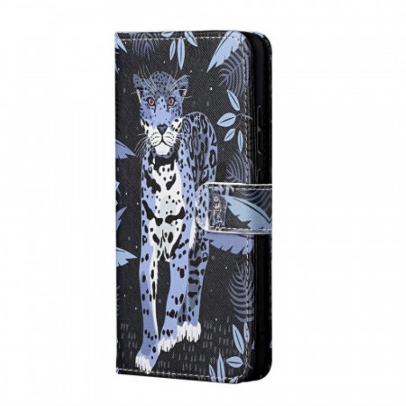 δερματινη θηκη Samsung Galaxy M23 5G με κορδονι Strappy Leopard