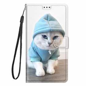 Κάλυμμα Samsung Galaxy M23 5G με κορδονι Ανεμιστήρας Γάτας Στρινγκ