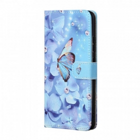 Κάλυμμα Samsung Galaxy M23 5G με κορδονι Strappy Diamond Butterflies