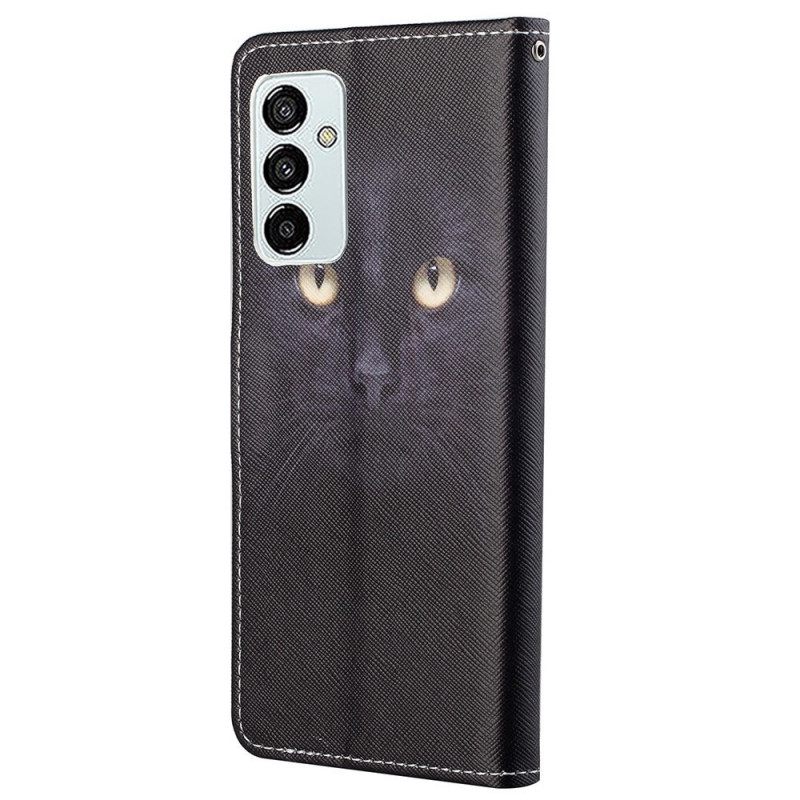 Θήκη Flip Samsung Galaxy M23 5G με κορδονι Thong Cat