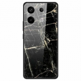 Κάλυμμα Poco X6 5g Platinum Black Grain Tempered Glass