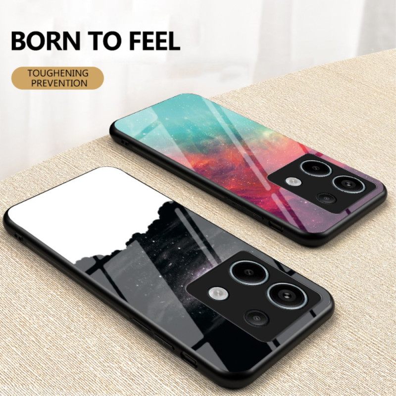 Κάλυμμα Poco X6 5g Starry Moon Tempered Glass Σιλικόνης