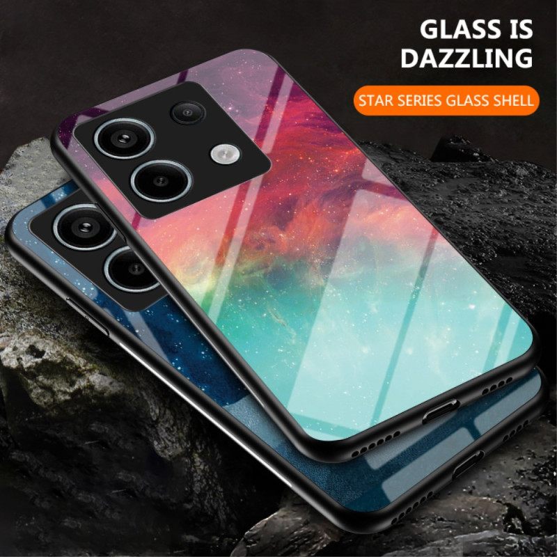 Κάλυμμα Poco X6 5g Starry Moon Tempered Glass Σιλικόνης