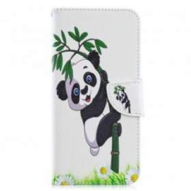δερματινη θηκη Samsung Galaxy A70 Panda Στο Μπαμπού
