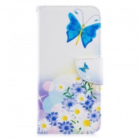 Κάλυμμα Samsung Galaxy A70 Ζωγραφισμένες Πεταλούδες Και Λουλούδια