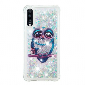 Θήκη Samsung Galaxy A70 Miss Owl Sequins