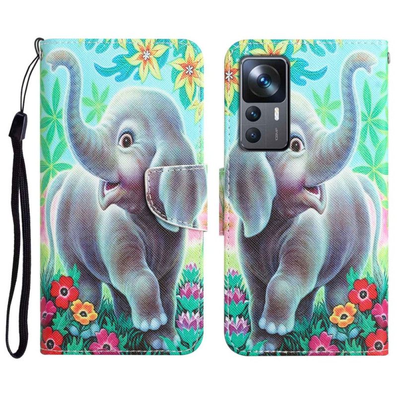 Κάλυμμα Xiaomi 12T / 12T Pro με κορδονι Don't Touch Me Elephant With Strap