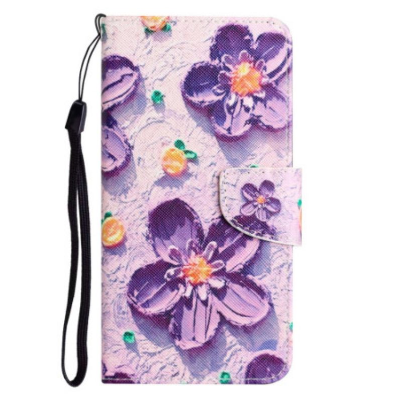 Κάλυμμα Xiaomi 12T / 12T Pro με κορδονι Strappy Flowers