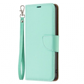 Κάλυμμα Xiaomi 12T / 12T Pro με κορδονι Strappy Litchi Leather Style