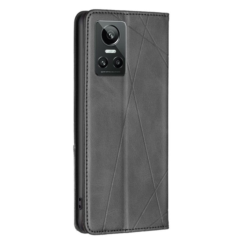 θηκη κινητου Realme GT Neo 3 Θήκη Flip Γεωμετρικές Γραμμές