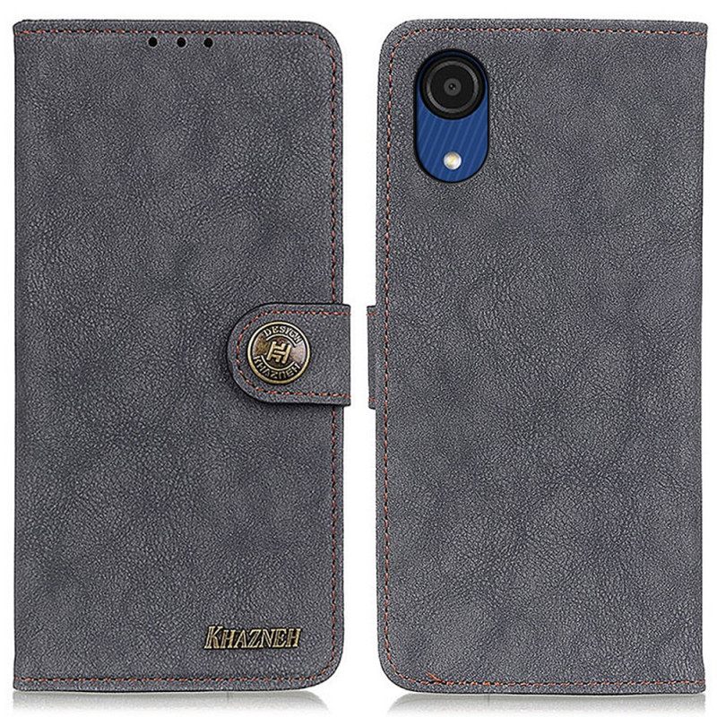 Θήκη Flip Samsung Galaxy A03 Core Khazneh Retro Split Leather