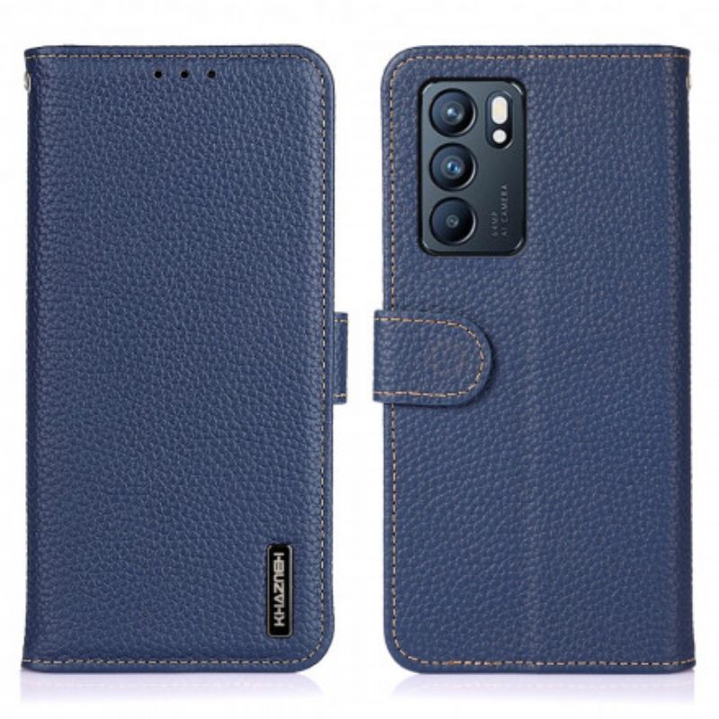 Κάλυμμα Oppo Reno 6 5G Khazneh Lychee Leather