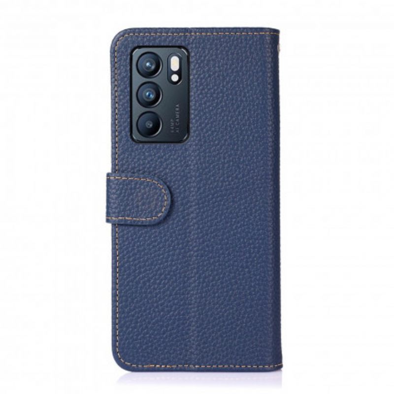 Κάλυμμα Oppo Reno 6 5G Khazneh Lychee Leather