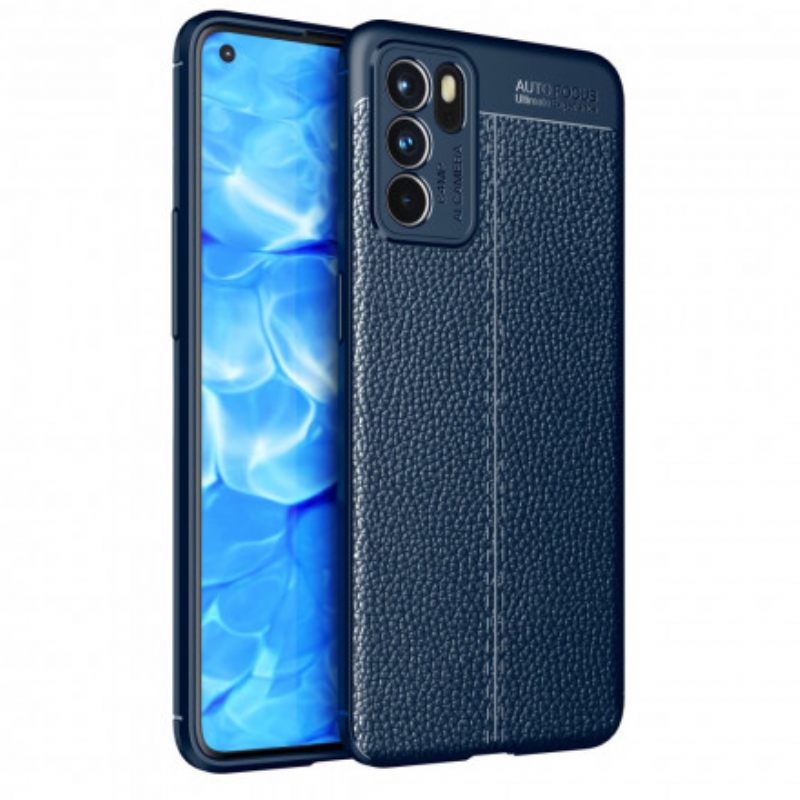 θηκη κινητου Oppo Reno 6 5G Litchi Leather Effect