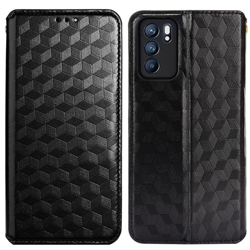 θηκη κινητου Oppo Reno 6 5G Θήκη Flip 3d Diamond Leather Effect