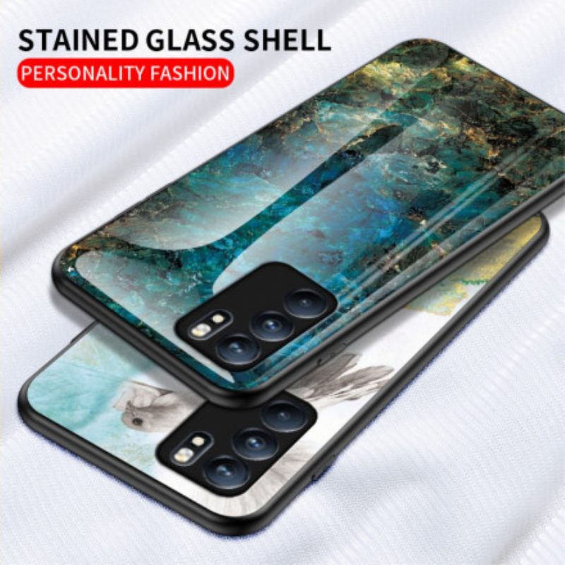 Θήκη Oppo Reno 6 5G Premium Χρώματα Tempered Glass