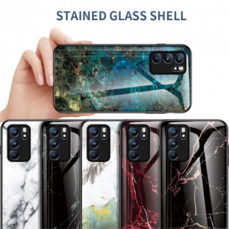 Θήκη Oppo Reno 6 5G Premium Χρώματα Tempered Glass