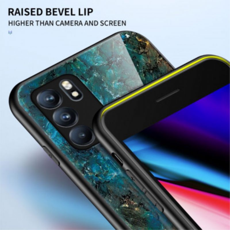 Θήκη Oppo Reno 6 5G Premium Χρώματα Tempered Glass