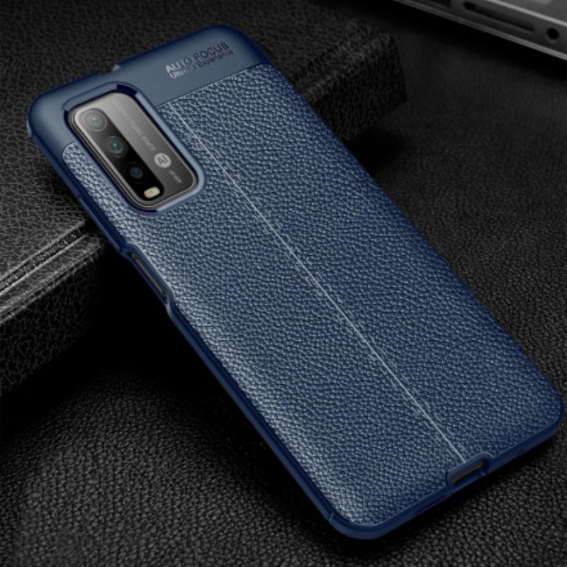 Θήκη Poco M3 Leather Effect Litchi Διπλή Σειρά