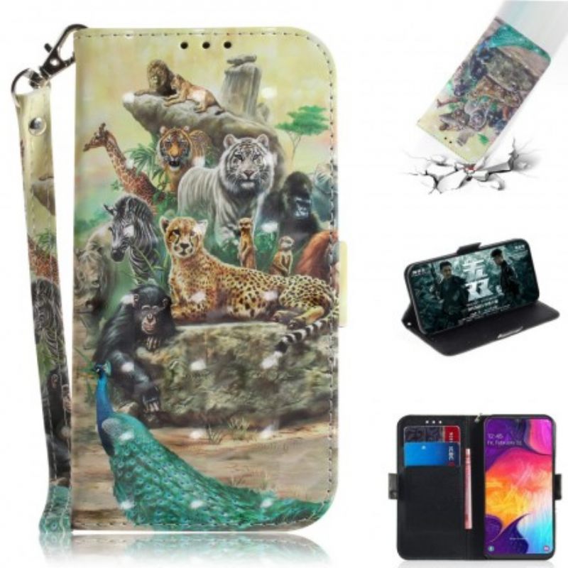 Κάλυμμα Samsung Galaxy A50 με κορδονι Thong Safari Animals