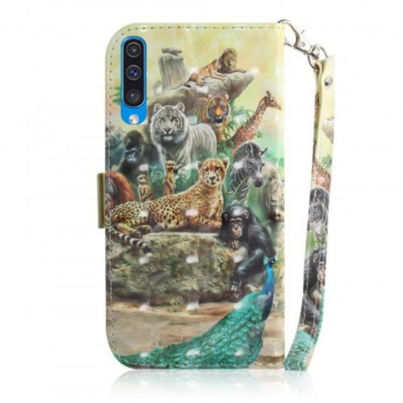 Κάλυμμα Samsung Galaxy A50 με κορδονι Thong Safari Animals