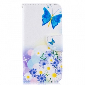 Κάλυμμα Samsung Galaxy A50 Ζωγραφισμένες Πεταλούδες Και Λουλούδια