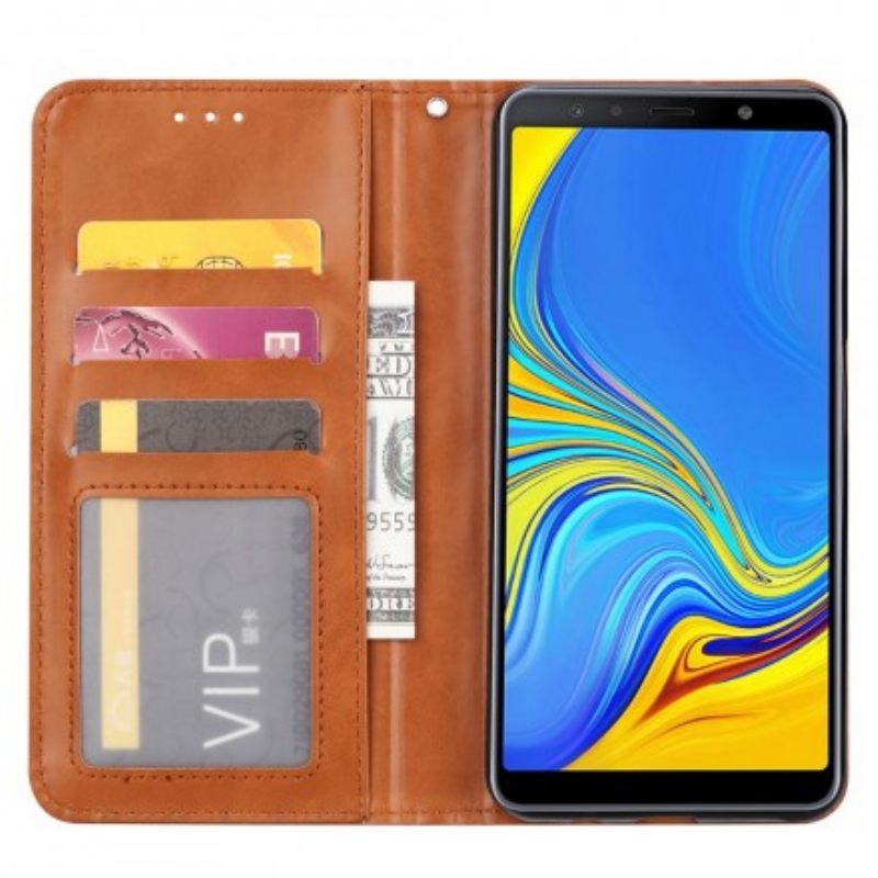 θηκη κινητου Samsung Galaxy A50 Θήκη Flip Θήκη Κάρτας Από Συνθετικό Δέρμα