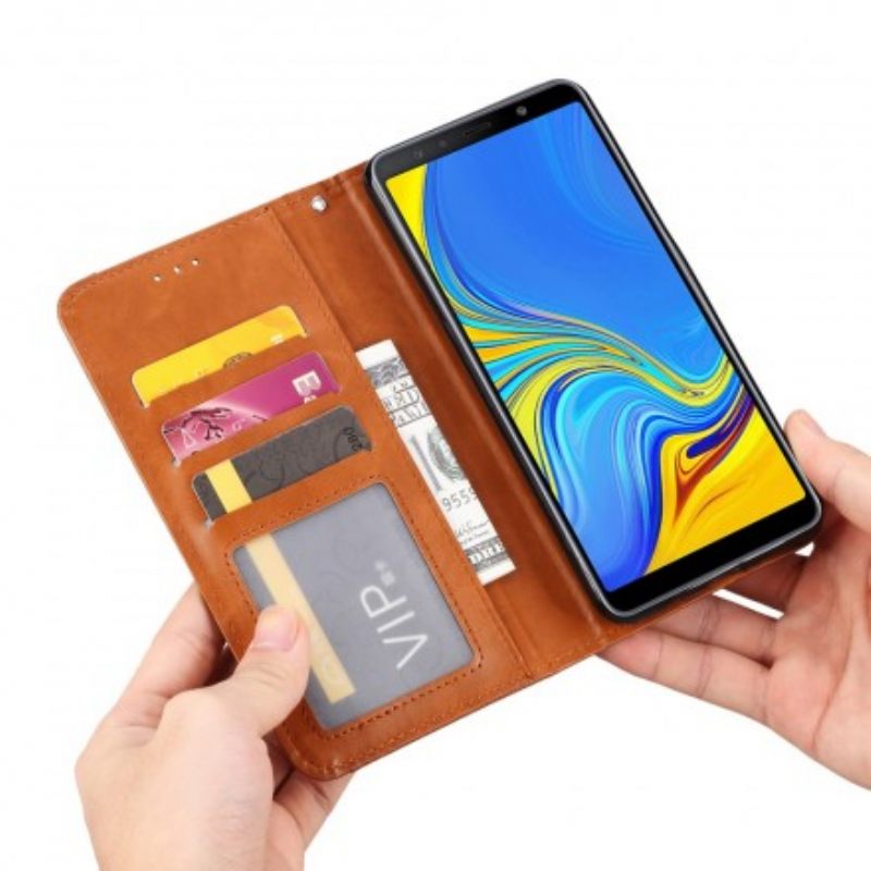 θηκη κινητου Samsung Galaxy A50 Θήκη Flip Θήκη Κάρτας Από Συνθετικό Δέρμα