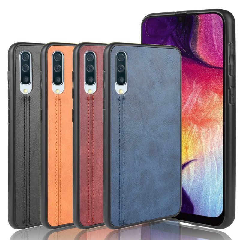 Θήκη Samsung Galaxy A50 Couture Δερμάτινο Εφέ