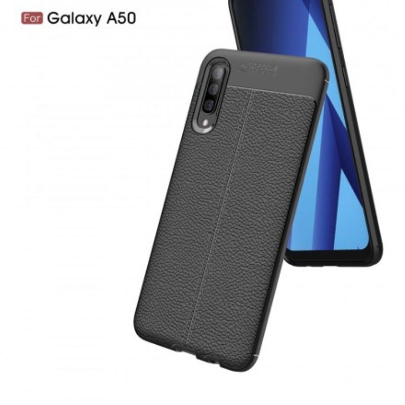 Θήκη Samsung Galaxy A50 Δερμάτινο Εφέ Litchi Double Line