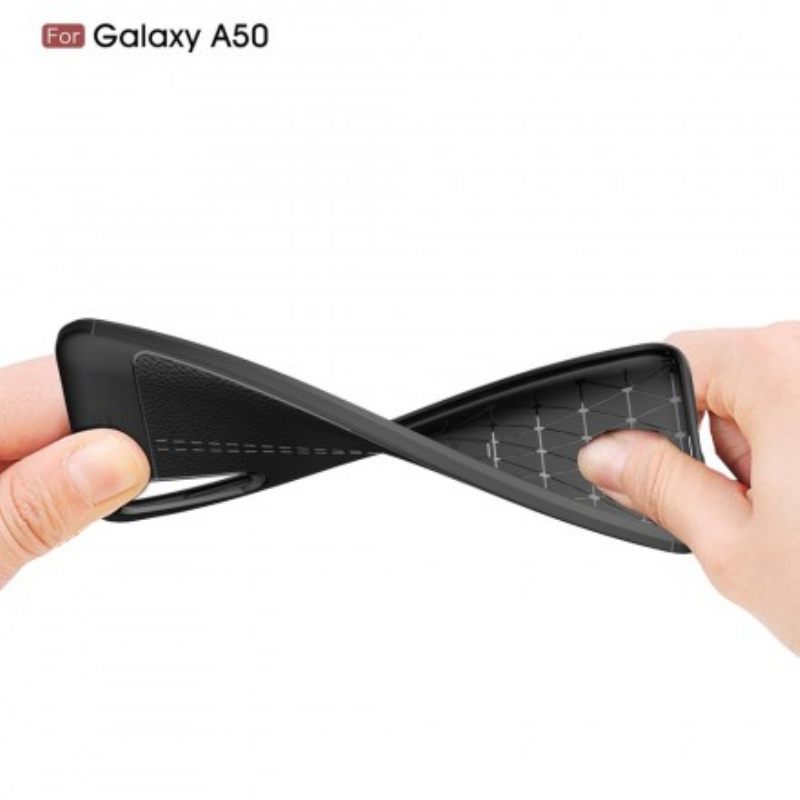 Θήκη Samsung Galaxy A50 Δερμάτινο Εφέ Litchi Double Line