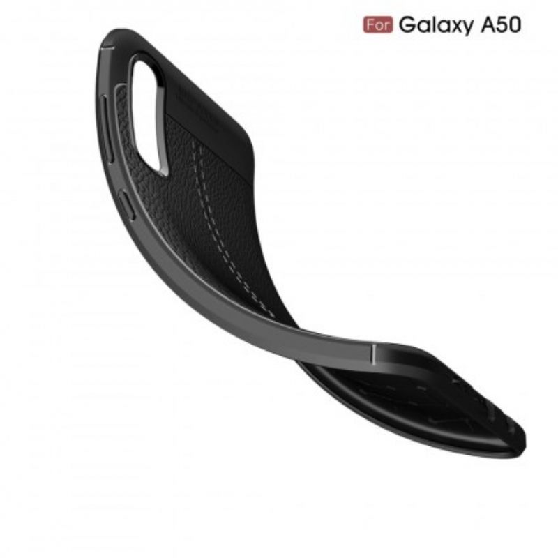 Θήκη Samsung Galaxy A50 Δερμάτινο Εφέ Litchi Double Line