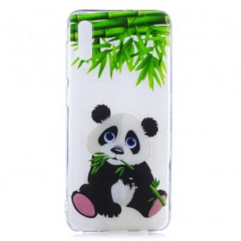 Θήκη Samsung Galaxy A50 Χωρίς Ραφή Panda Eat