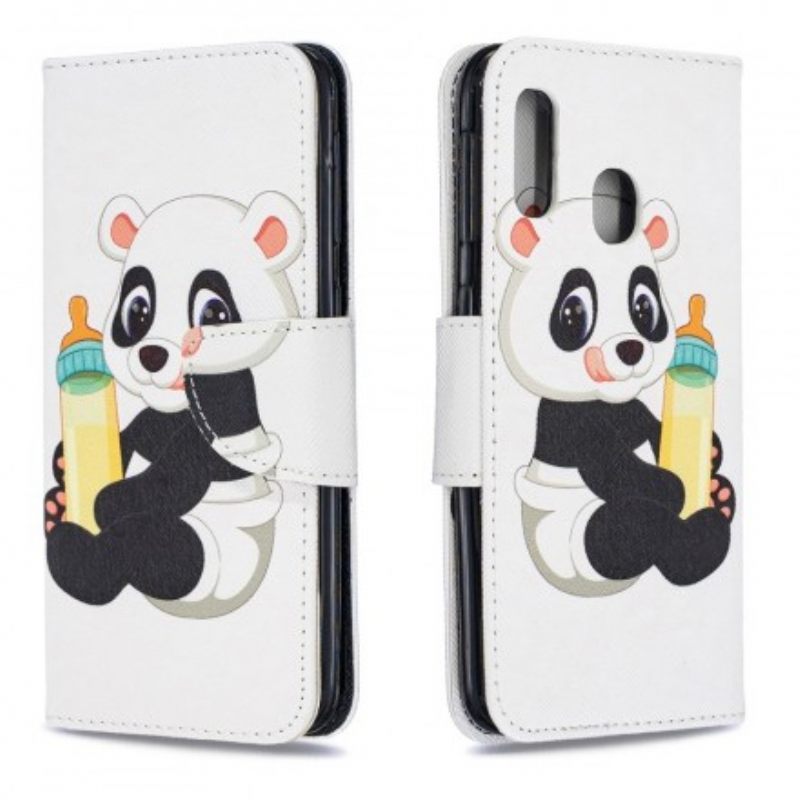 δερματινη θηκη Samsung Galaxy A20e Baby Panda