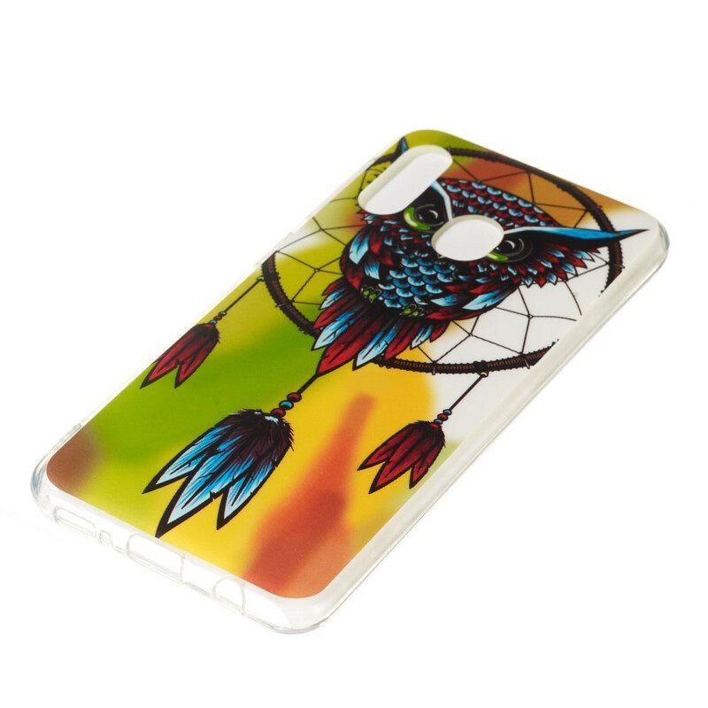 θηκη κινητου Samsung Galaxy A20e Fluorescent Dream Catcher Κουκουβάγιας