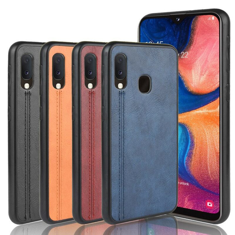 Θήκη Samsung Galaxy A20e Couture Δερμάτινο Εφέ