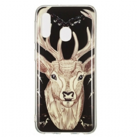 Θήκη Samsung Galaxy A20e Fluorescent Majestic Deer