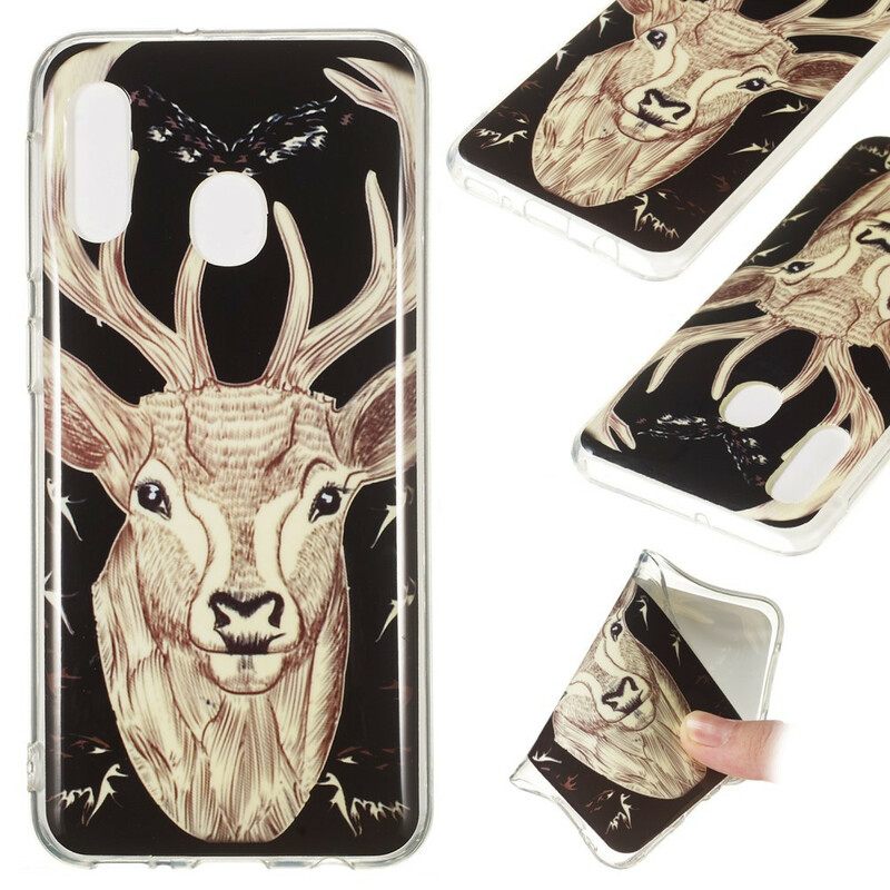 Θήκη Samsung Galaxy A20e Fluorescent Majestic Deer