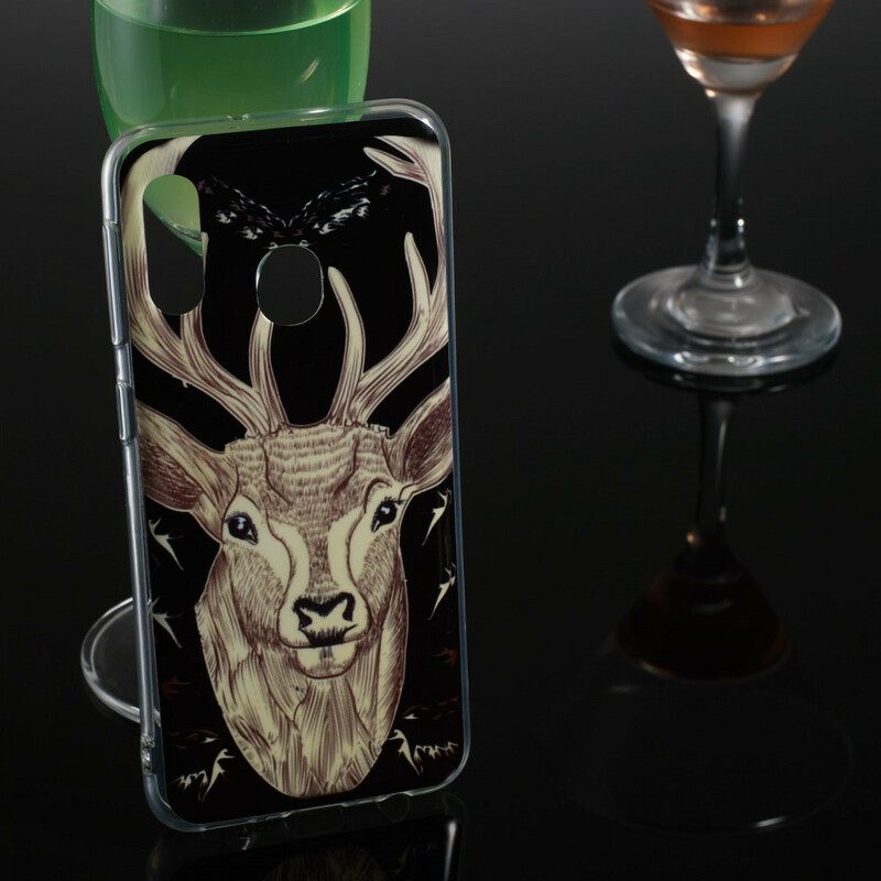 Θήκη Samsung Galaxy A20e Fluorescent Majestic Deer