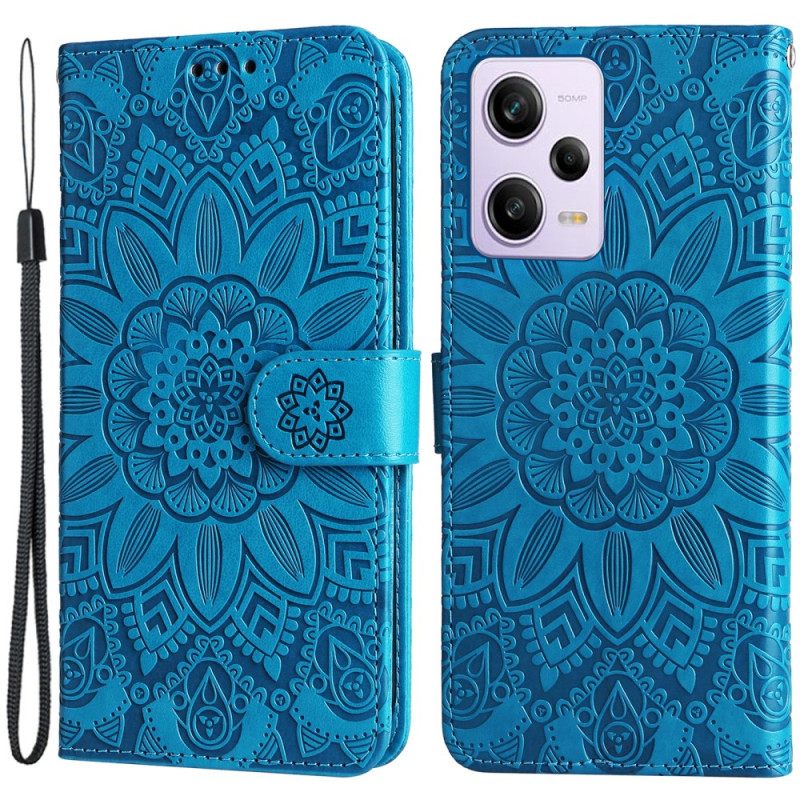 Κάλυμμα Xiaomi Redmi Note 12 Pro Plus με κορδονι Διακόσμηση Mandala Με Λουράκι