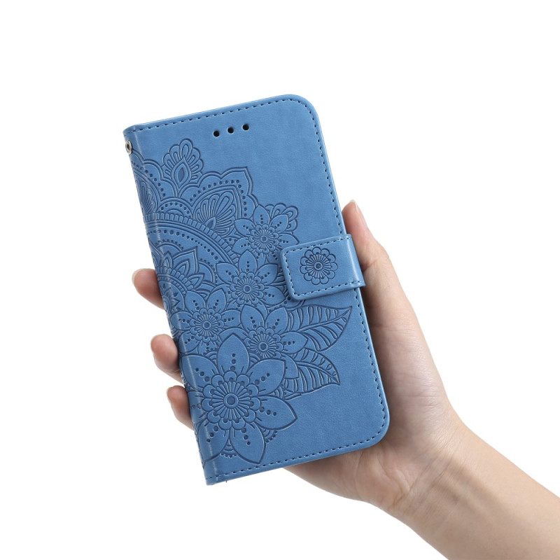 Κάλυμμα Xiaomi Redmi Note 12 Pro Plus με κορδονι Λουλούδι Mandala Με Λουράκι