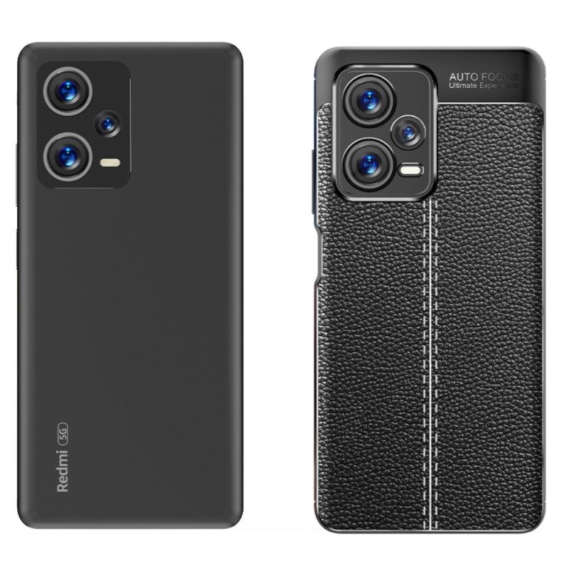 Θήκη Xiaomi Redmi Note 12 Pro Plus Δερμάτινο Εφέ Litchi Double Line