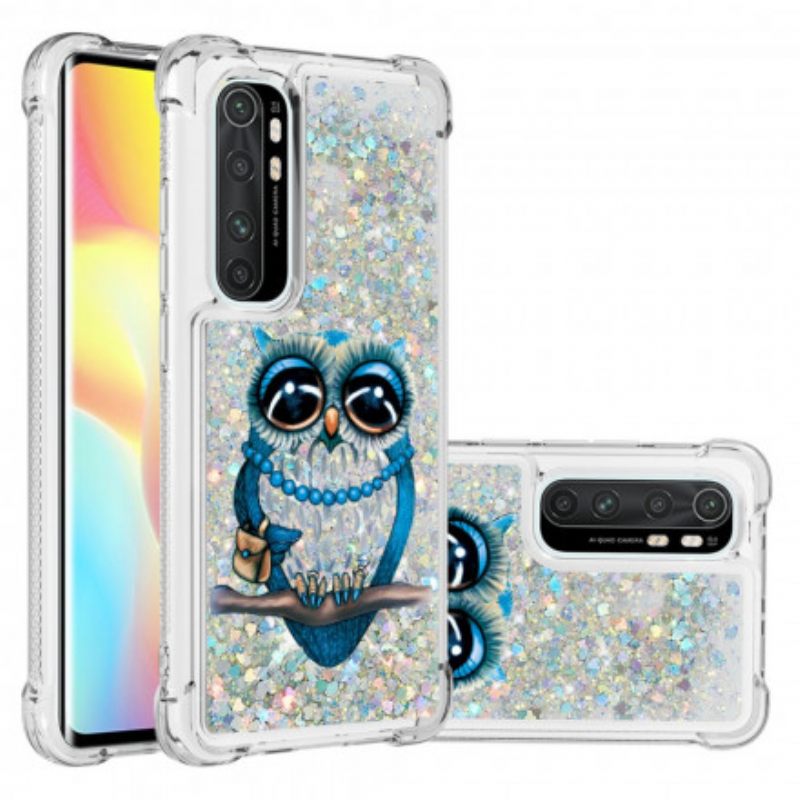 Θήκη Xiaomi Mi Note 10 Lite Miss Owl Sequins