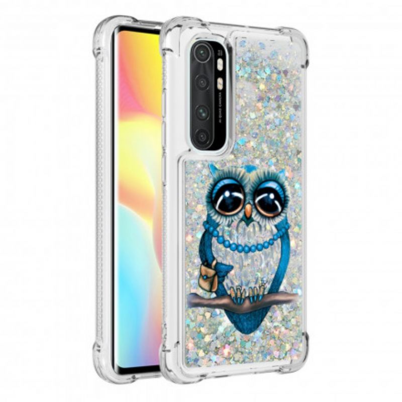 Θήκη Xiaomi Mi Note 10 Lite Miss Owl Sequins